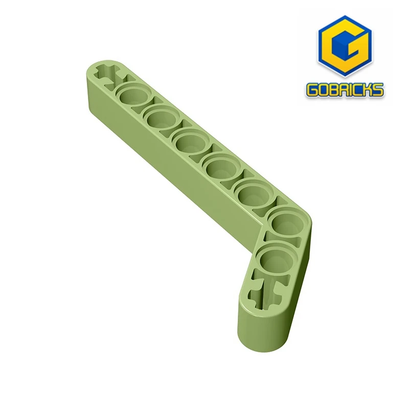 Gobricks GDS-674 Technical, Liftarm, Modified Bent Thick 1 x 9 (7 - 3)  compatible with 32271 pieces of children's toys