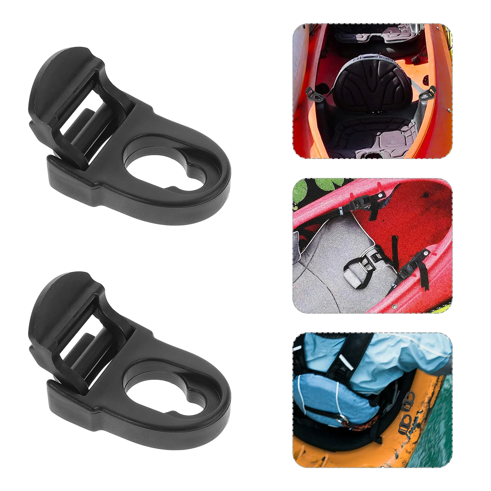 4pcs Kayak Seat Clips Hooks Essential Replacement Parts Strap Replacement Buckle Clip For Kayak Seats Straps Kayak Parts Accesso