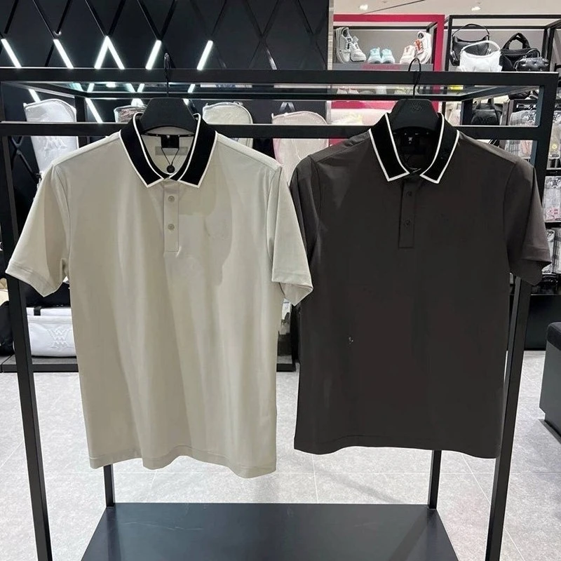2026 Men's Golf Polo Shirt Summer Breathable Short Sleeve Sports T-Shirt Fashion Casual Slim Fit Outdoor Wear