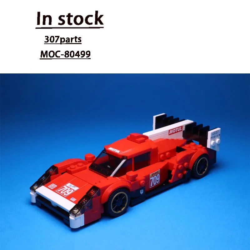 

MOC-80499Новый культовый 007LMH спортивный гоночный автомобиль, строительный блок, модель307 деталей, MOC, креативная игрушка, подарок для мальчиков и детей на день рождения