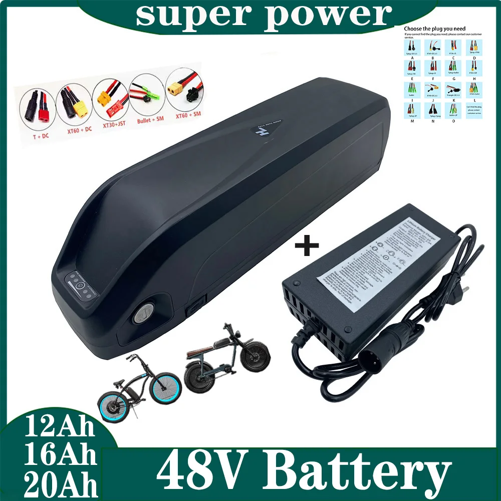 

48V 20Ah 1000W High-END Electric Bicycle 18650 Dragon Shell, Battery Pack, Bicycle Motor Kit, With Charger, Various Plugs