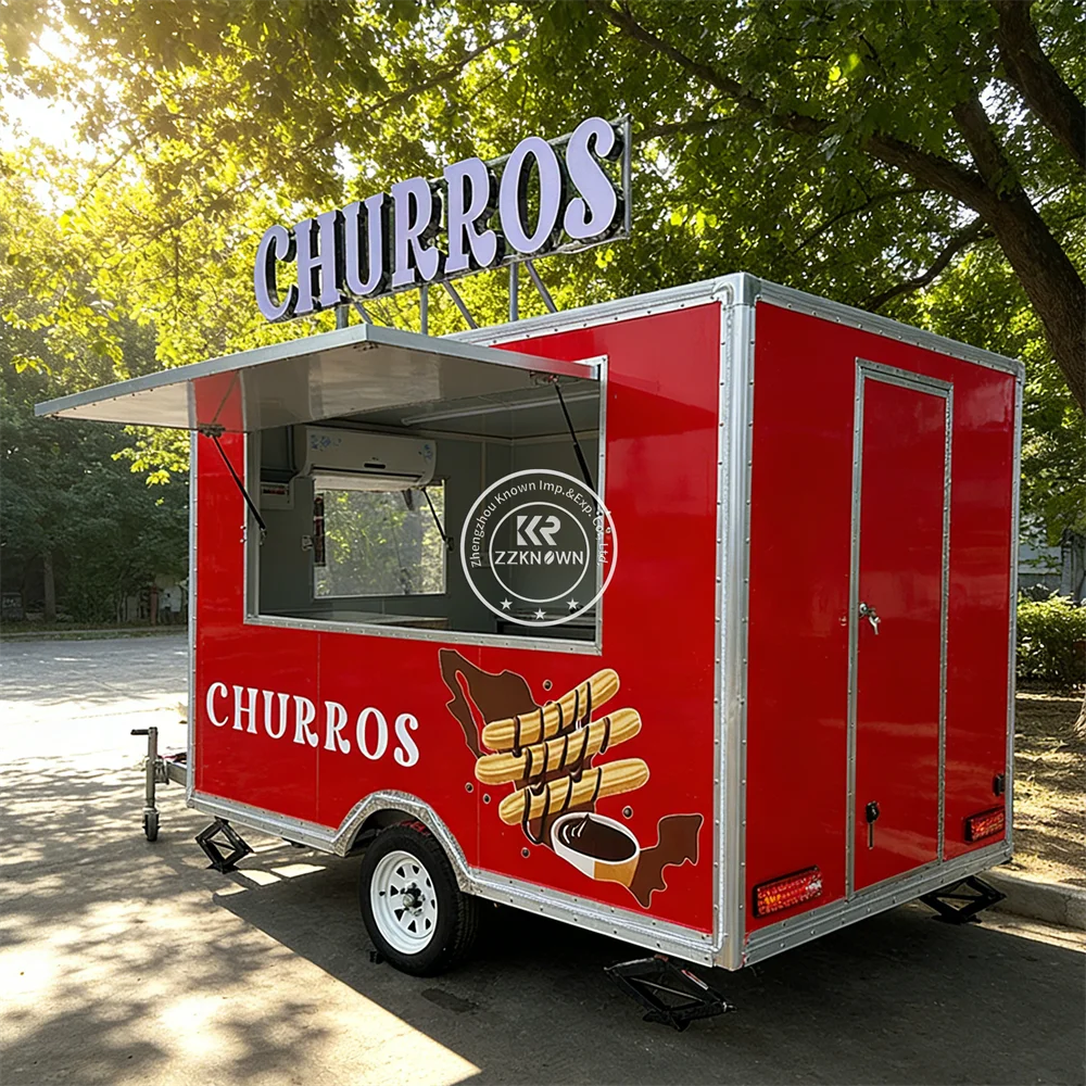 

Mobile Kitchen Trailer Hot Dog Coffee Food Trailer Fast Food Kiosk Custom Street Food Truck Fully Equipped