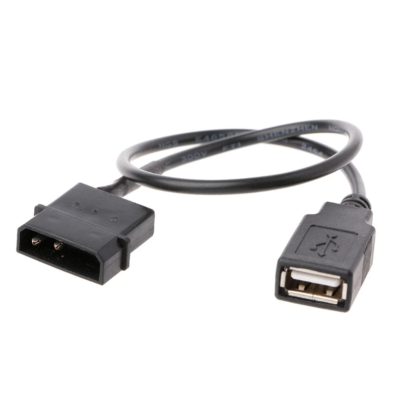 USB to 2-Pin Molex Fan Power Cable, USB Port to 5V Molex Computer PC Fan Adaptor