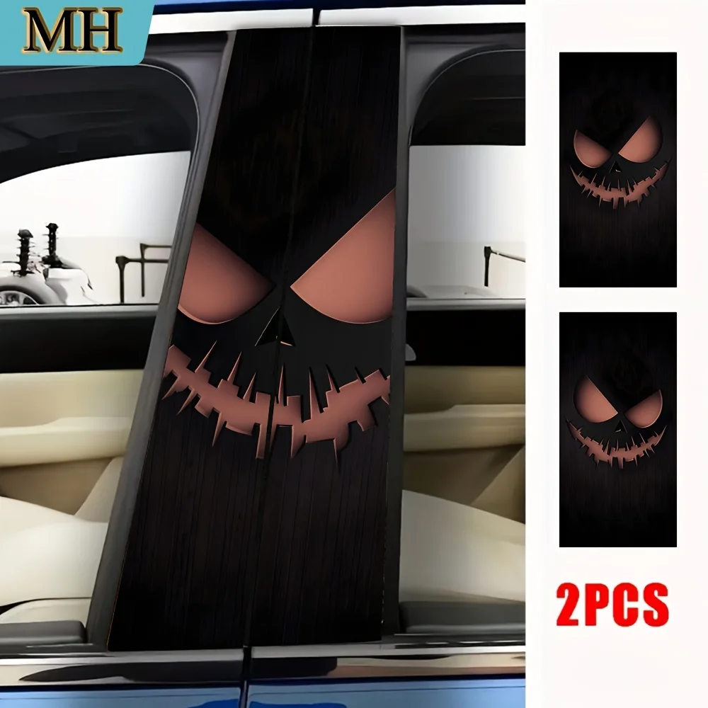 

High-quality Car Stickers Evil Joy B-pillar Stickers Self-adhesive Waterproof Protective Film Sunscreen Adhesive Car Accessories