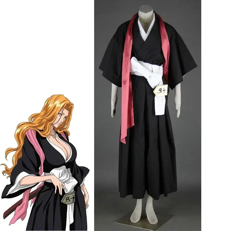 

Bleach Costume Matsumoto Rangiku Cosplay Kimono Suits Kids and Adult Clothing Sizes Matsumoto Die pa Full Outfit and Accessories