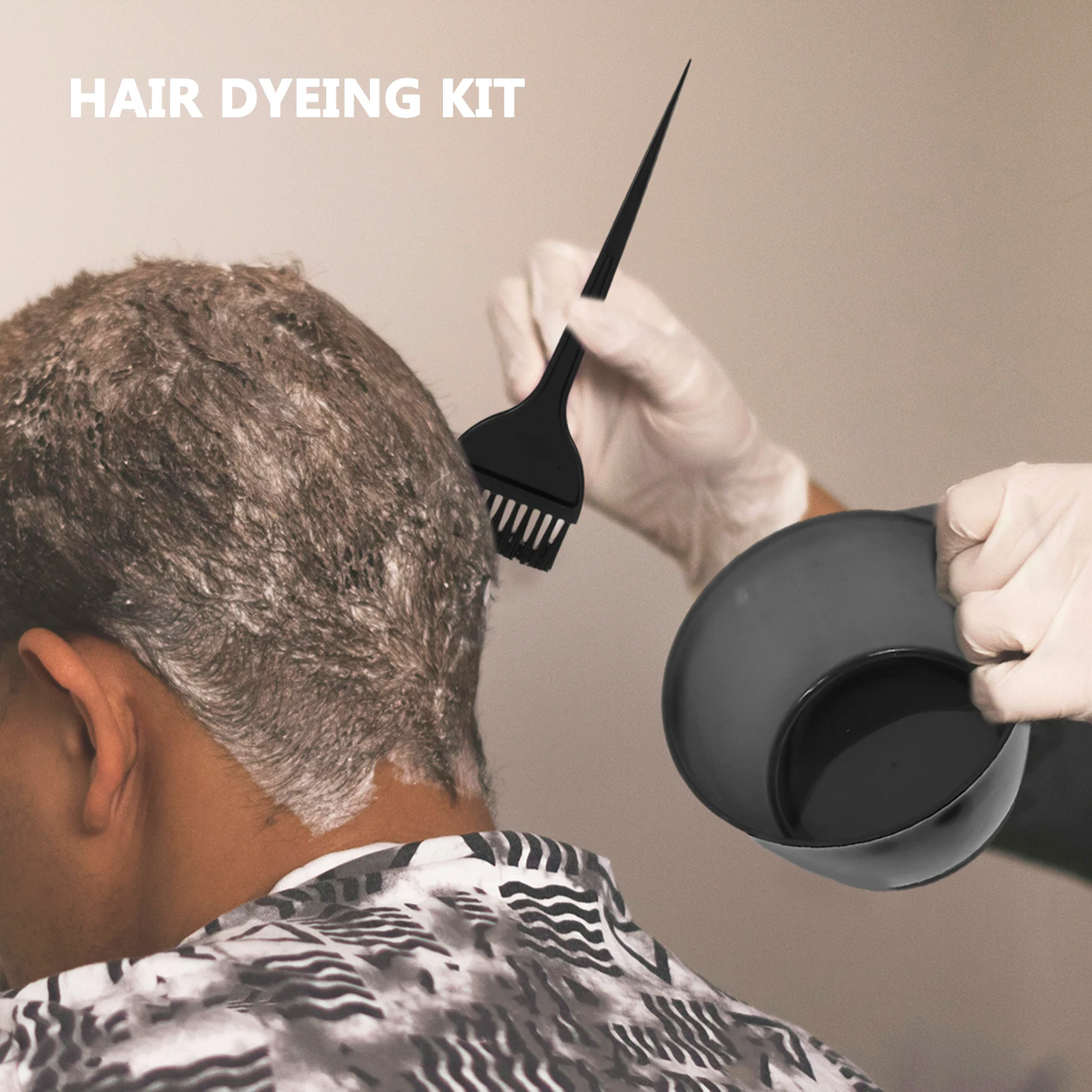 

1 комплект, 1 комплект инструментов для окрашивания волос, полный набор для салона, домашнего использования, чаша для кистей, накидка, принадлежности для окрашивания волос, набор для отбеливания волос