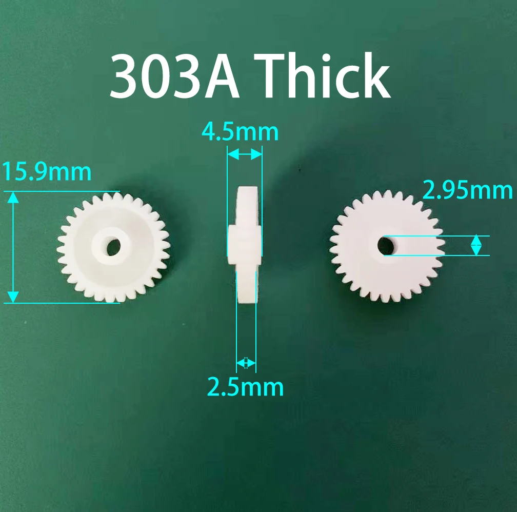 303A Thick Gears Modular 0.5 Hole 3mm Tight 30 Tooth 16mm Diameter Plastic Gear Disc Toy Accessories 10pcs/lot