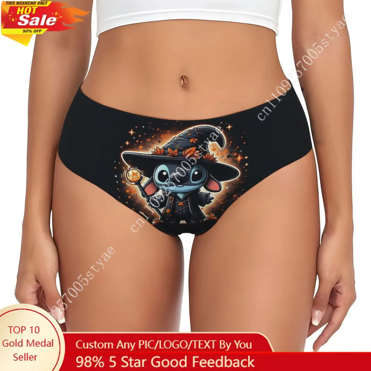 

Custom Stitch Magician Brief Panties Womens Stretch Underwear