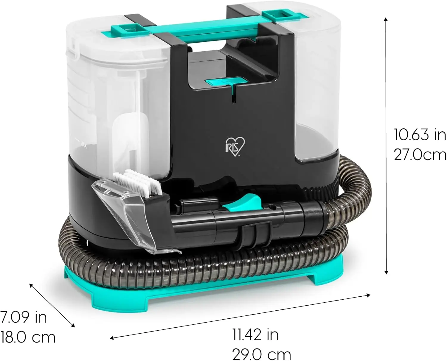 Chemikalienfreier Teppichfleckenreiniger mit automatischem Spray, 1000-ml-Tank für Teppiche mit niedrigem Flor, Polsterung und Autodetails