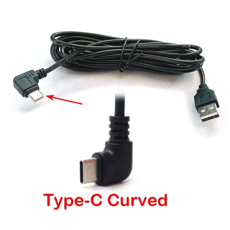 Kabel USB typu C do ładowania w samochodzie, do kamery samochodowej, rejestratora wideo / GPS, długość kabla 3,5 metra (11,5 stopy) — zdjęcie 4