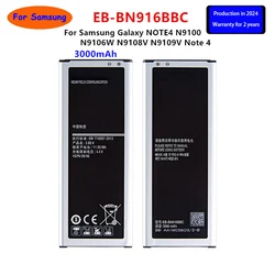 Batería EB-BN916BBC para Samsung Galaxy Note 4, Pila de 3000mAh, N9100, N9106W, N9108V, N9109V, WO, nueva