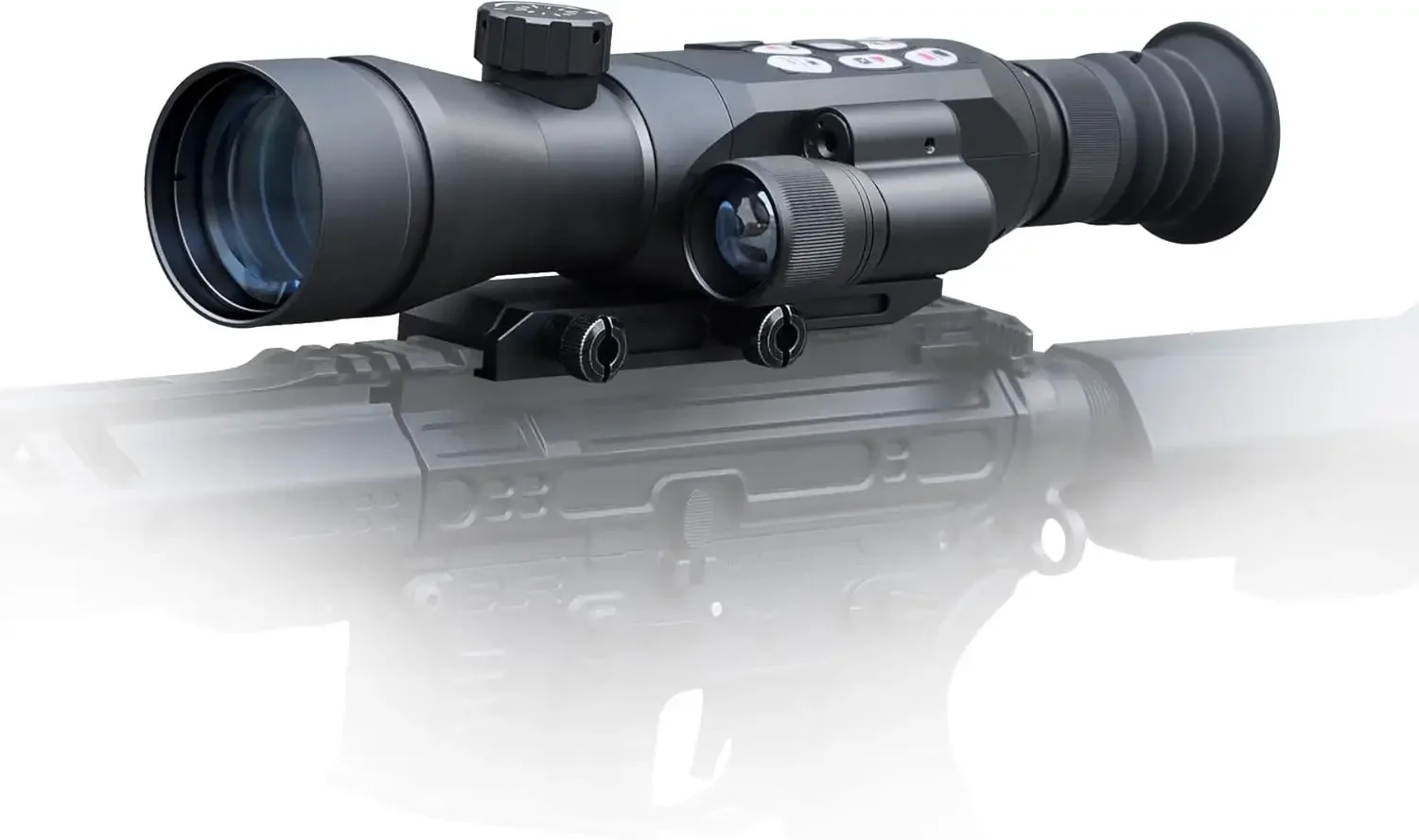 300 Yards Infrared Night Vision Scopes for Rifles with IR Illuminator, 4X Digital Zoom, 50MM Lens Hunting Range