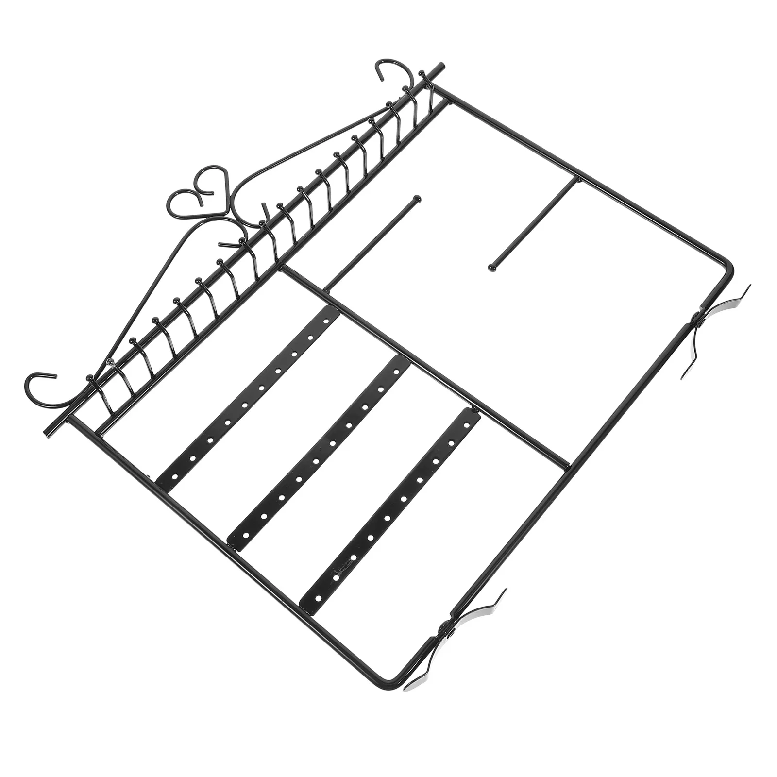 

Multifunctional Iron Jewelry Display Stand Earring Holder Organizer Storage Rack For Shop Home Use Ear Studs Hanging Rack