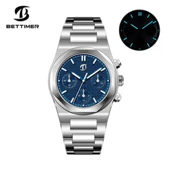 BETTIMER 2025 New Men's Automatic Mechanical Watch Seagull ST1903 Sapphire Glass Stainless Steel Waterproof 10Bar Reloj Hombre