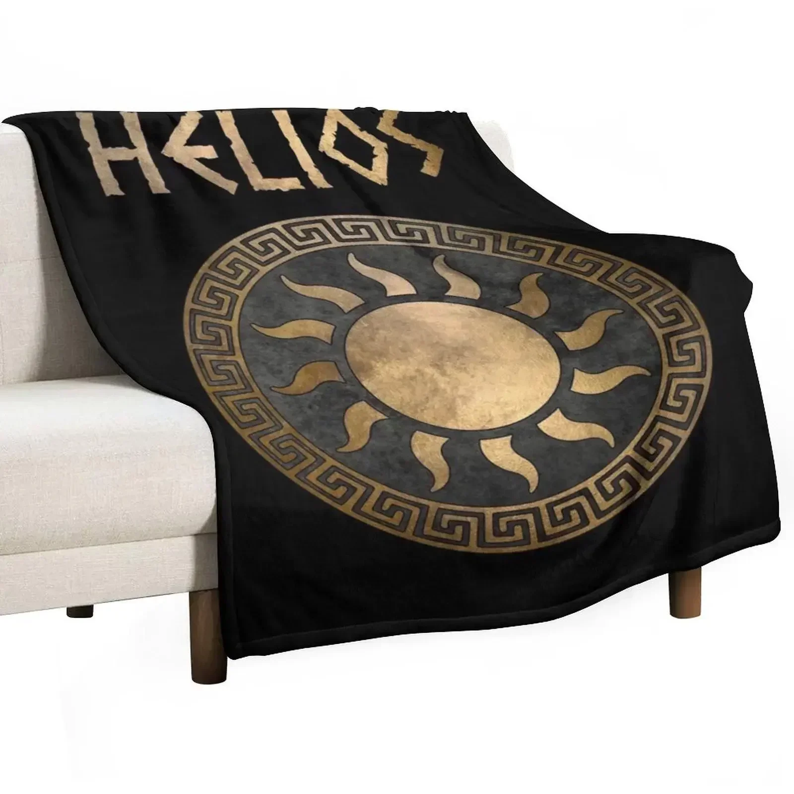 Helios Greek God of the Sun Ancient Symbol Throw Blanket Soft Plaid Blankets Sofas Of Decoration Stuffeds Blankets