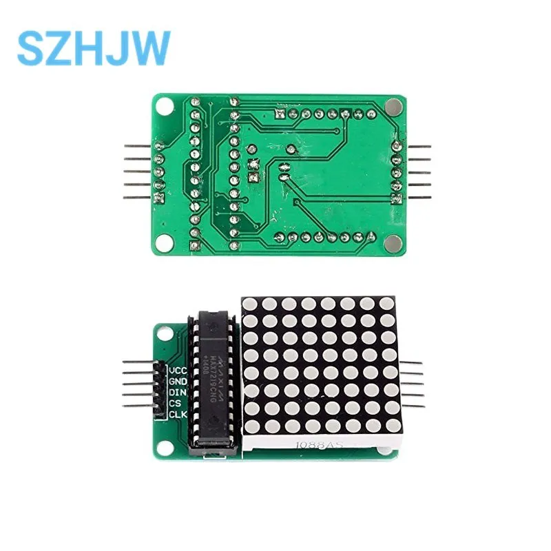 MAX7219 Dot Led Matrix Module MCU LED Display Control Module for arduino 5V Interface Module 8 x 8 Output Input Common Cathode