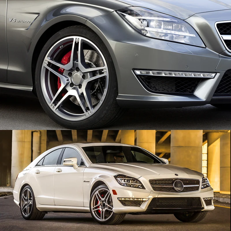 المصباح الإسكان لمرسيدس CLS W218 عدسة المصباح الأمامي اليسار اليمين 2010-2014 قبل LCI كشافات غطاء Magickit #2