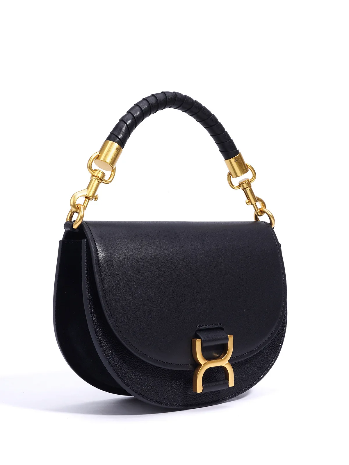 

Luxury Leather Crossbody Bag Women's Handbag Saddle Bag Faionable Chain Strap Genuine Leather Handbag op Bag