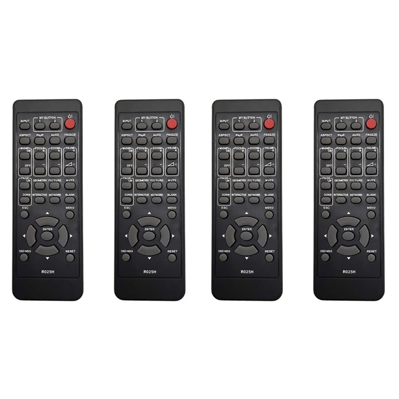 Hot Sale4x Remote Control R025H For Hitachi Projector CP-X5555 CP-X5550 CP-WX5505 CP-EW5001WN CP-EX3051WN LP-AW4001 LP-AW3