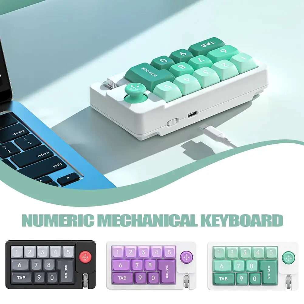 Digital Mechanical Keyboard USB-C Connection RGB Colour Lights Hot-swappable Keyboard Macro Gaming Customisation For PC Lap P3S1