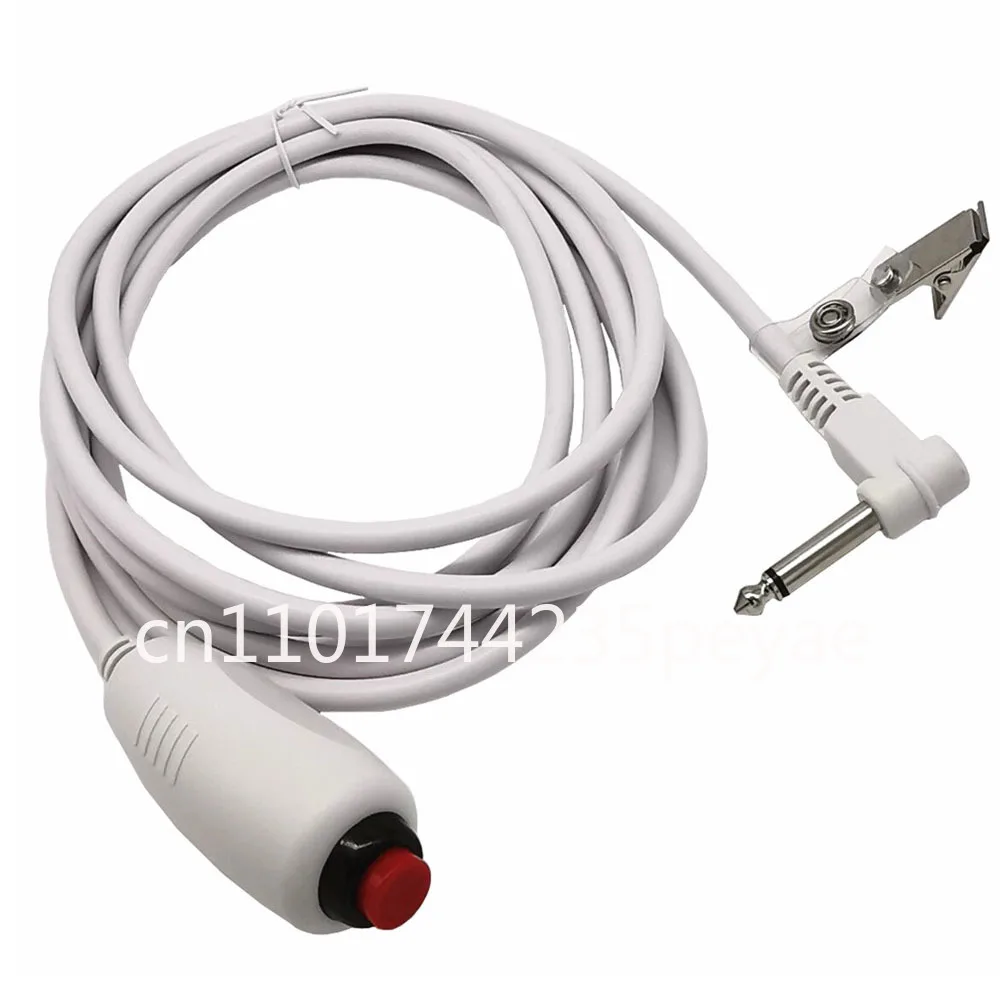 AT59 Nurse Call Cable 6.35mm Line Nurse Call Device Emergency Call Cable with Push Button Switch