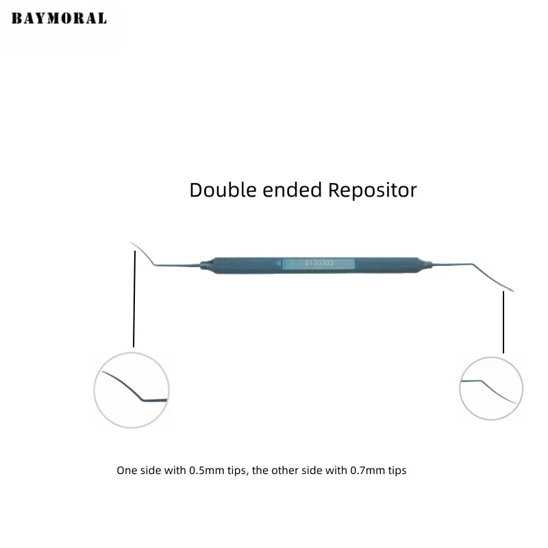Strumenti oftalmici Strumenti per chirurgia della cataratta Ripositore a doppia estremità