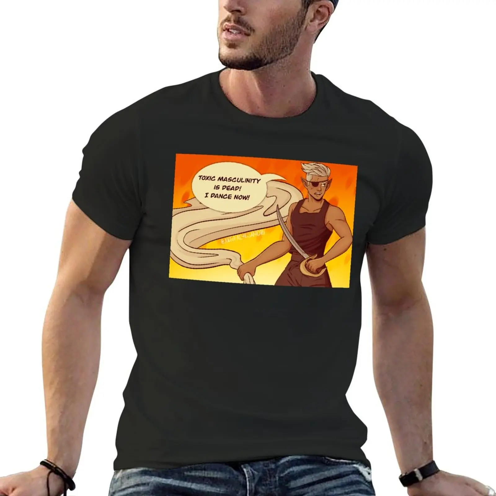 Toxic Masculinity is Dead! T-Shirt quick-drying plus sizes customs design your own summer tops men t shirt