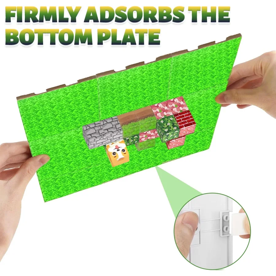 2/4/10 PCS Magnetic Base Plate Variety Baseplates Match DIY Magnetic Building Blocks Toys for Boys and Girls Children Gift