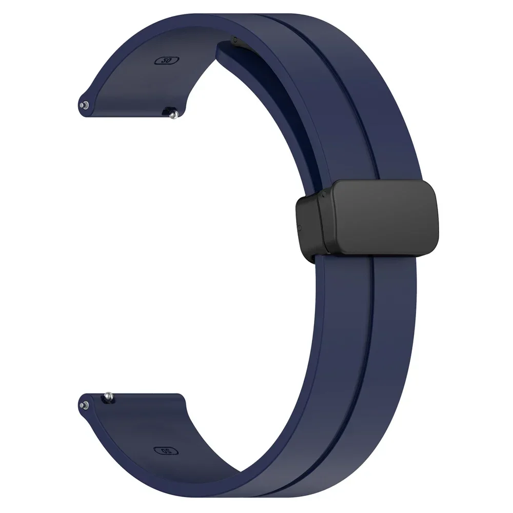 20mm 22mm Magnetic Silicone Loop Band for Huawei Watch 4 3 GT5/4/3 46mm Strap Bracelet Samsung Galaxy Watch 7 6 5 4 40/44mm Band