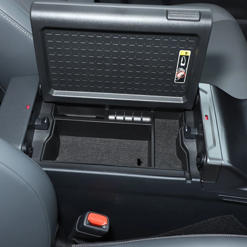 

For Toyota RAV4 XA50 2026 ABS Black Car Central Armrest Box Storage Box Armrest Box Tray Trim Interior Car Accessories