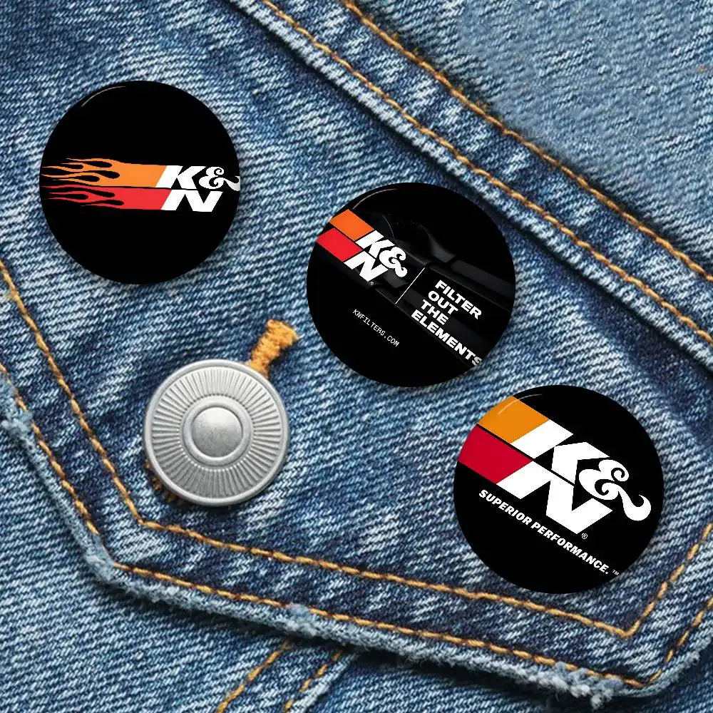 K&N Air Filters 58mm Cute Series Pins Funny Badge Interesting Cartoon Animals Brooches Backpack Clothes Gift Accessory