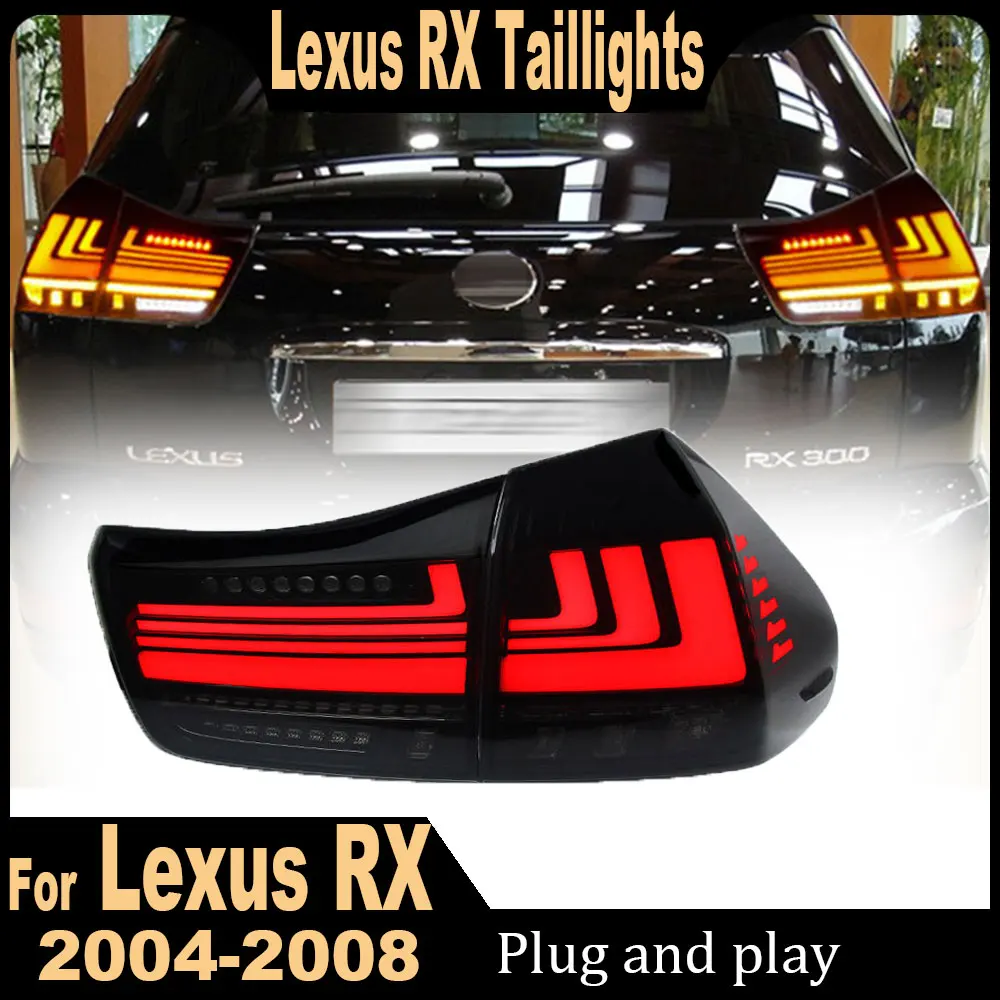 

2Pcs Car Lights for Lexus RX300 RX350 RX400h 2004-2008 LED Auto Taillights Assembly Upgrade Dynamic Signal Lamp Tool Accessories