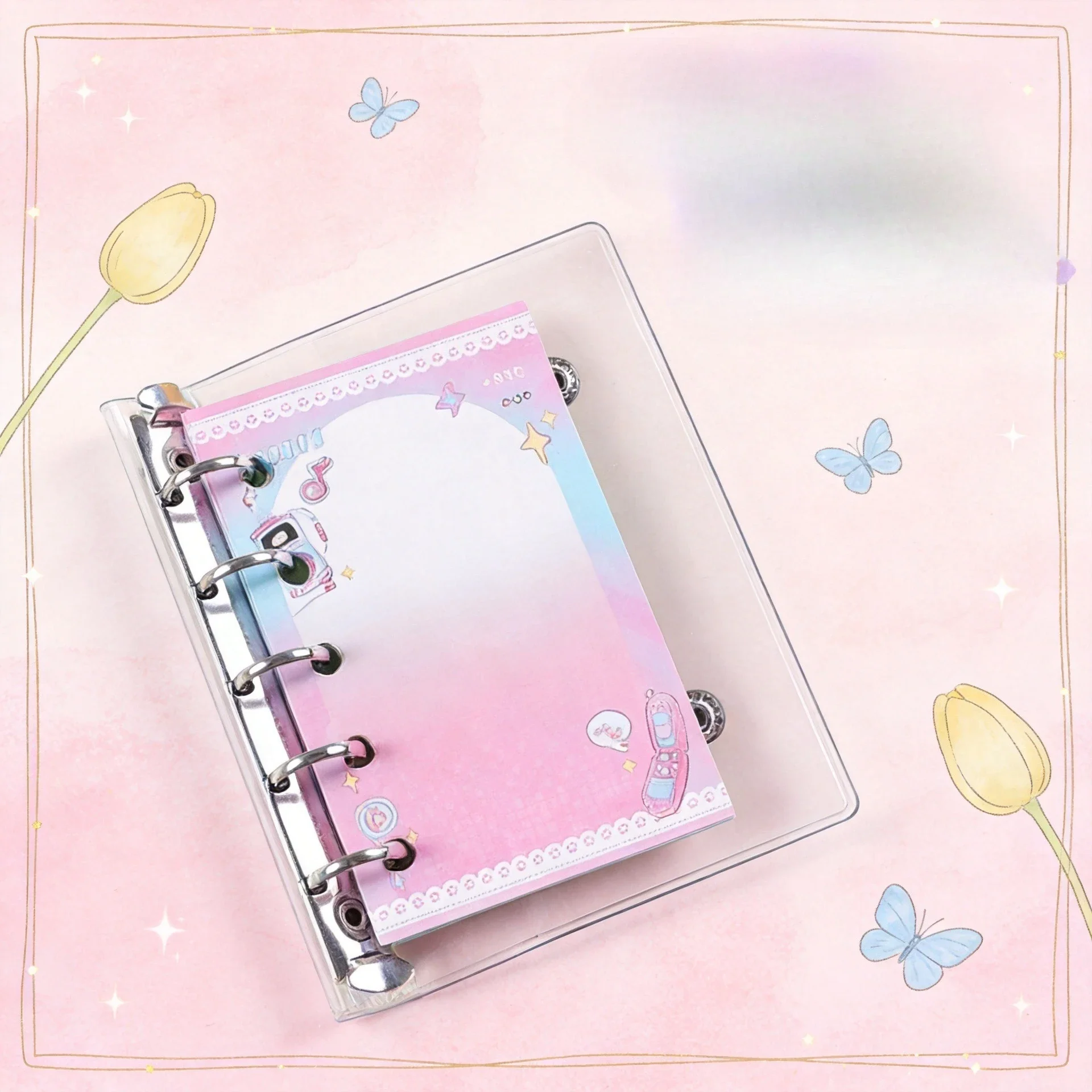 M5 5Holes Loose Leaf Inner Core Spot Color Small Fresh Hand Account Book Universal Replacement Core Notepad
