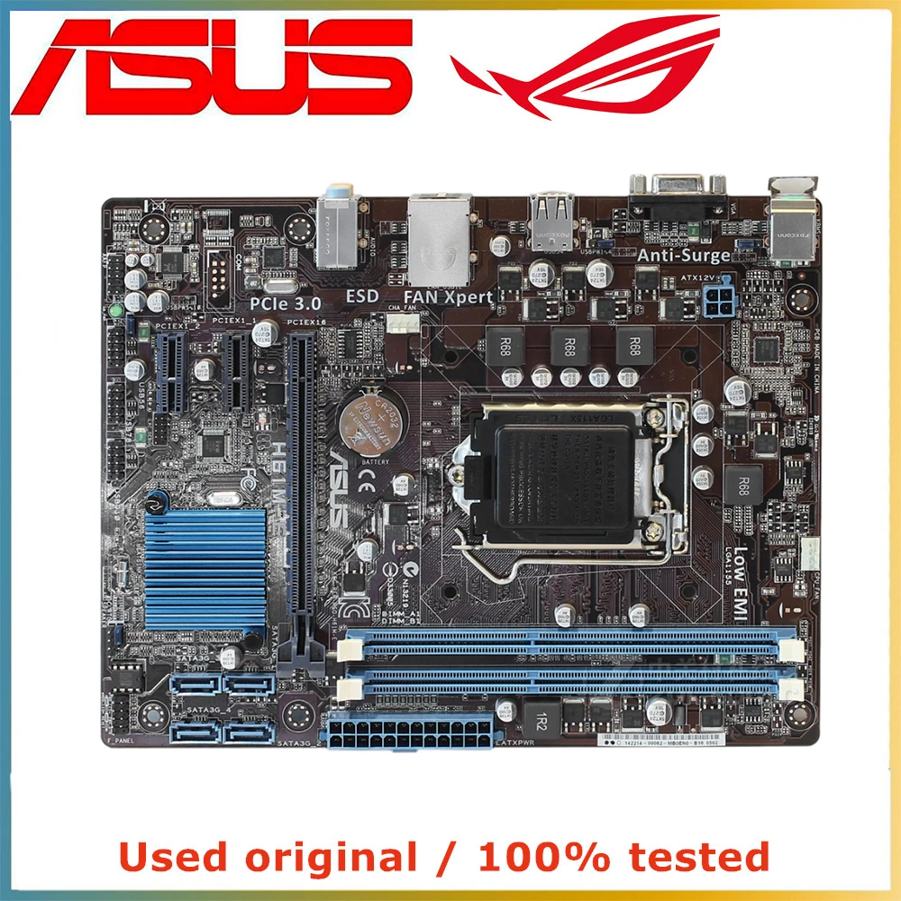 

For ASUS H61M-E Computer Motherboard LGA 1155 DDR3 16G For Intel H61 P8H61 Desktop Mainboard SATA II PCI-E 2.0 X16