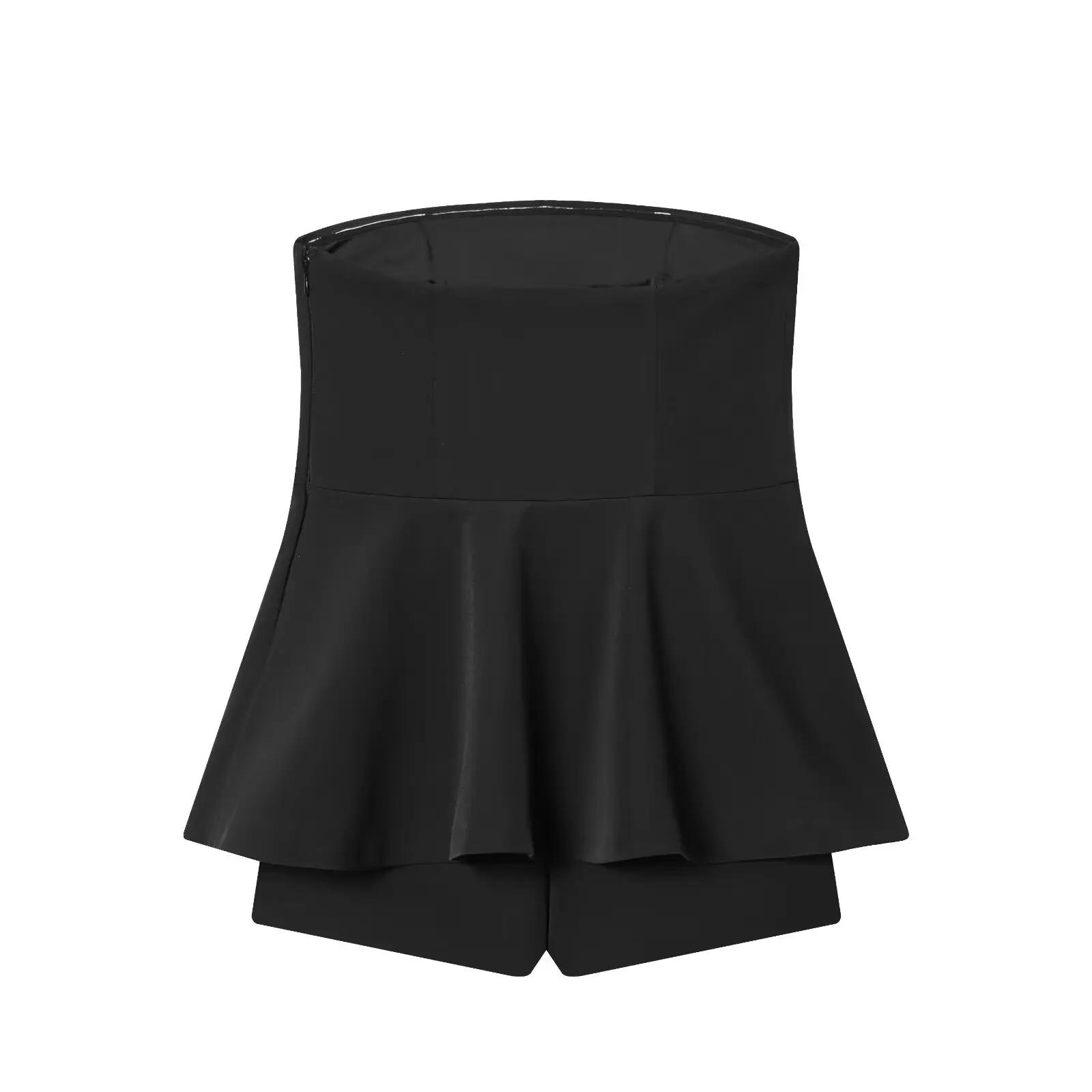 BSAY スカート裾ストラップレスジャンプスーツショーツ女性のためのファッション秋冬新ジャンプスーツブラウスシックな女性のベストボディスーツ