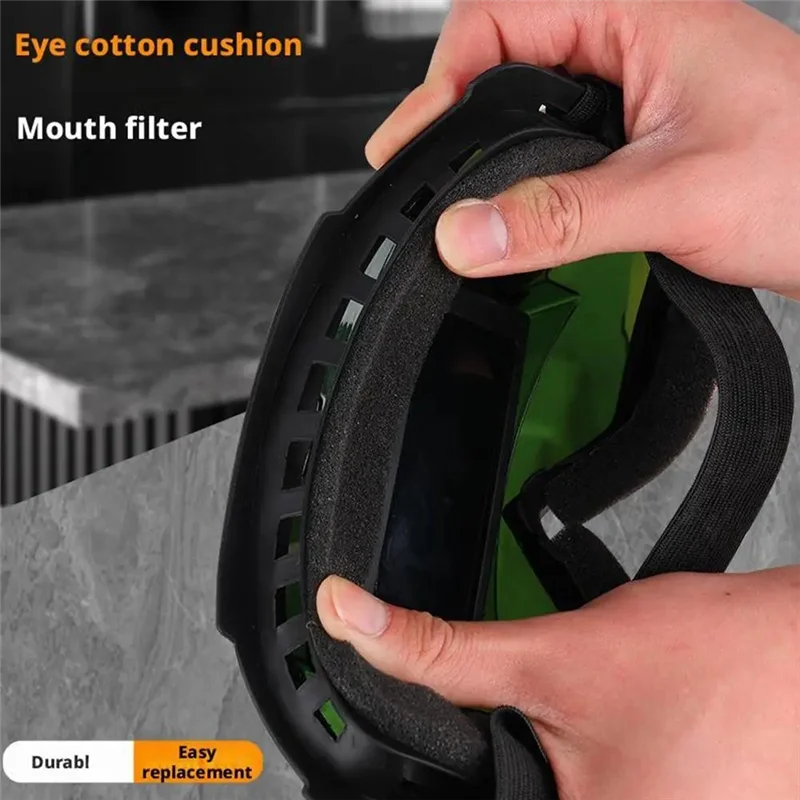 قناع لحام تلقائي قابل للفصل من TKOH، شريط قابل للتعديل، نظارات لحام واقية قابلة للتنفس، نوع سبليت #2