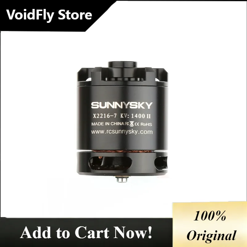VoidFlySunnysky X2216 Brushless Motor For RC Drones With Flat Shaft KV880 KV1250 KV2400 1400 RPM