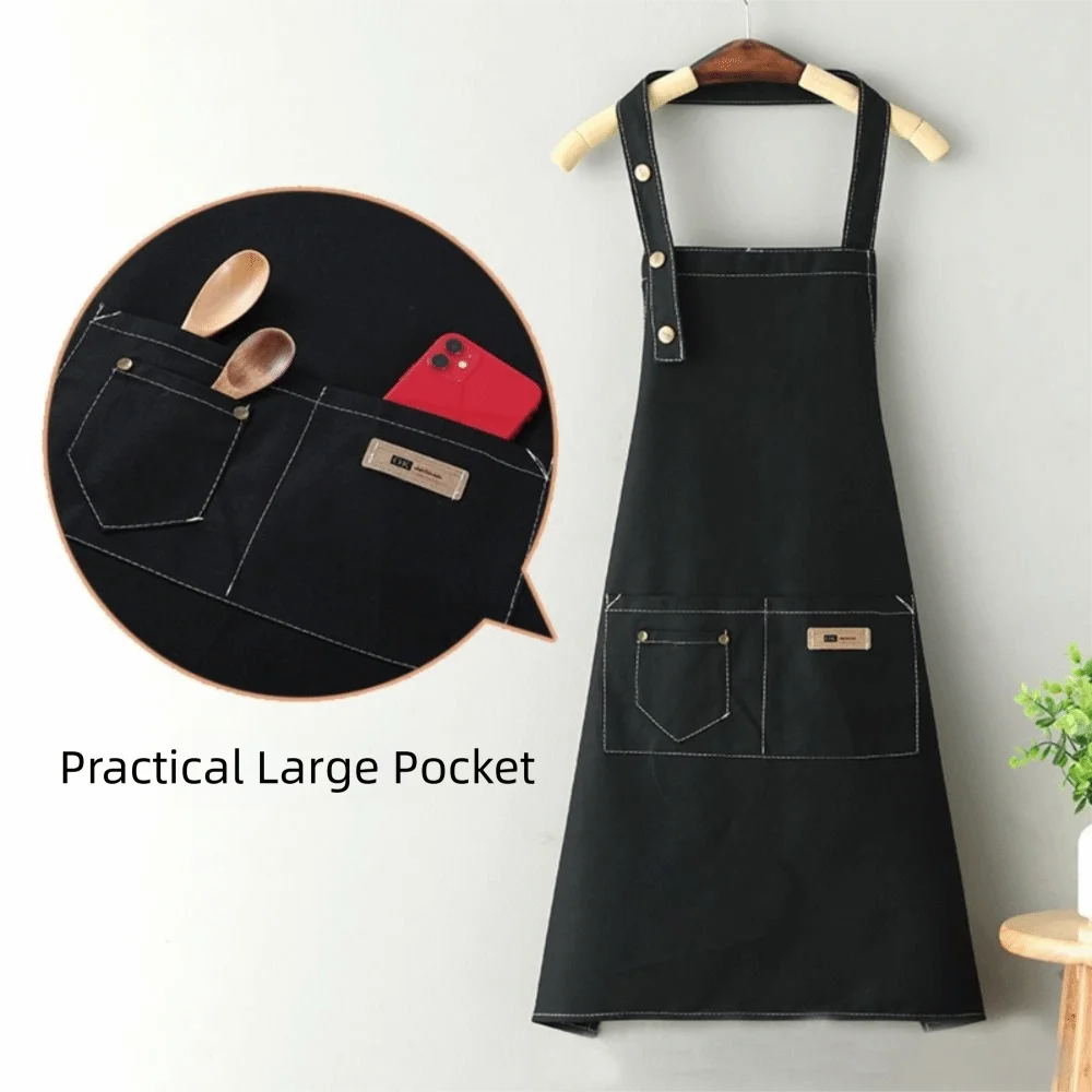 

Waterproof Kitchen Aprons Multipurpose Simple Chef Work Apron Anti Dirty Working Clothes for Grill Restaurant Cafes Shop