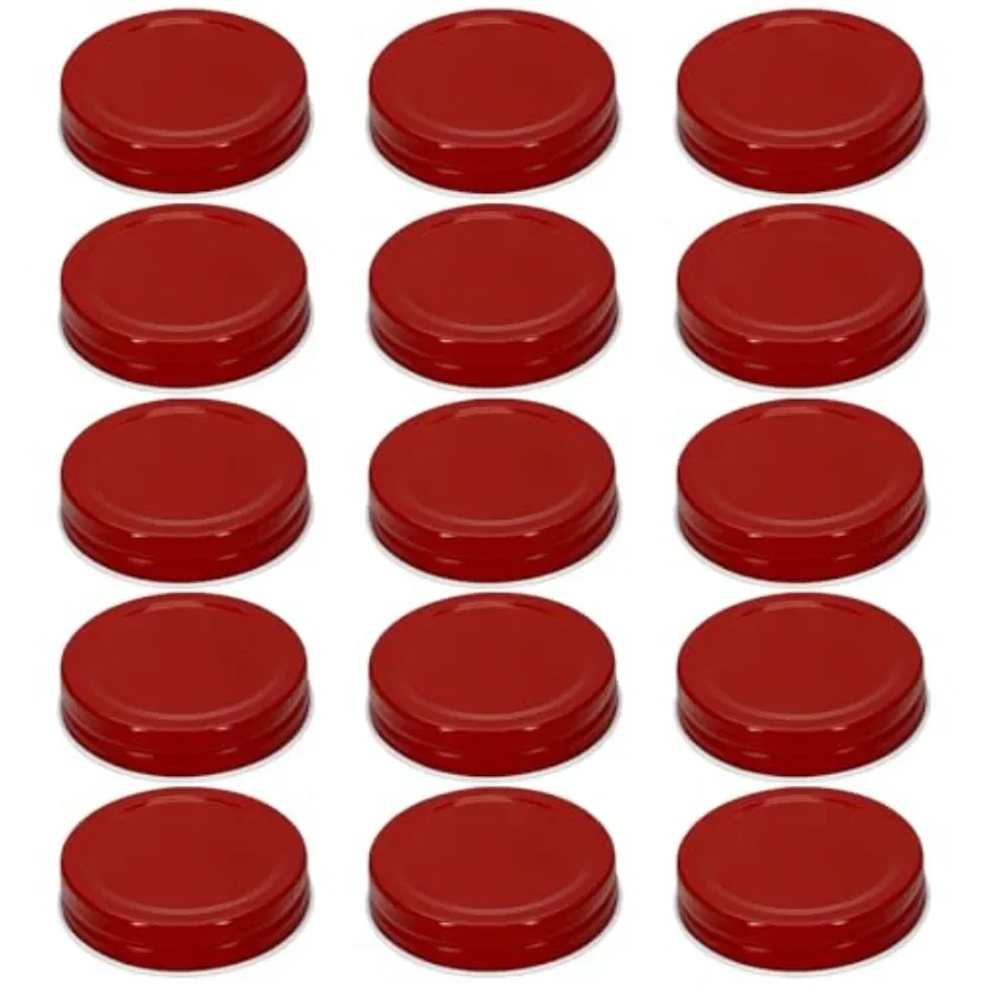 Red pcs Mason Jar Lids, 70mm/2.76
