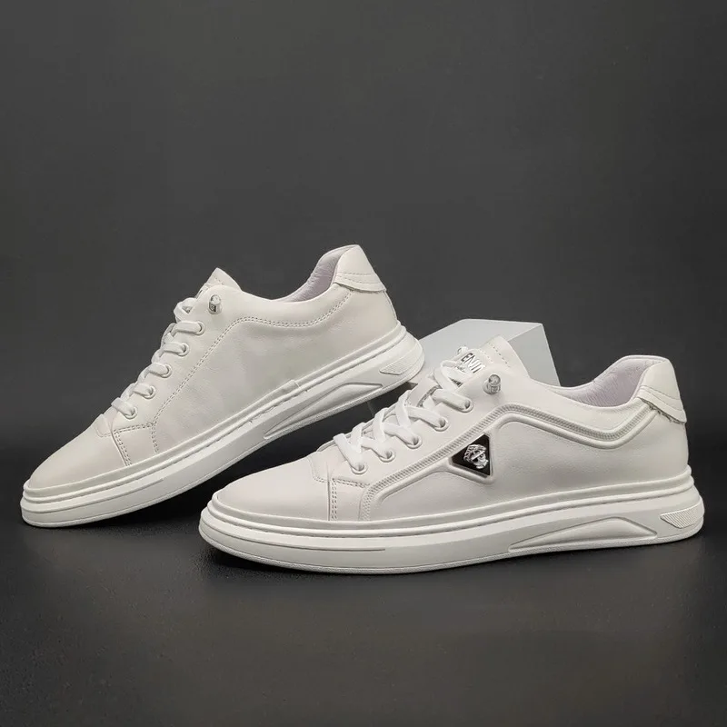 

New Autumn Winter Men's Casual Shoes Genuine Leather Suede Versatile Board Men Shoes Trendy Niche Shoe Loafers Soft Sole Sneaker