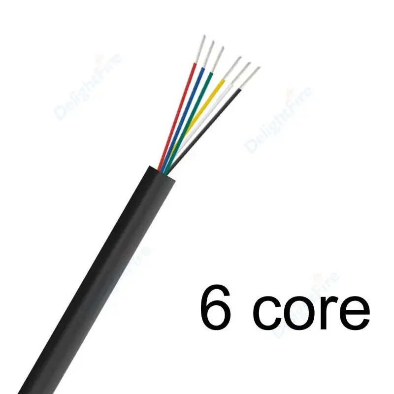 DelightFire 3–100 m, 28 AWG, UL2464, flexibles ummanteltes Kabel, Audio-Kabel für elektronische Lautsprecher, 2, 3, 4, 5, 6, 7, 8, 9, 10 Kerne, isoliertes USB-Verlängerungskabel 3