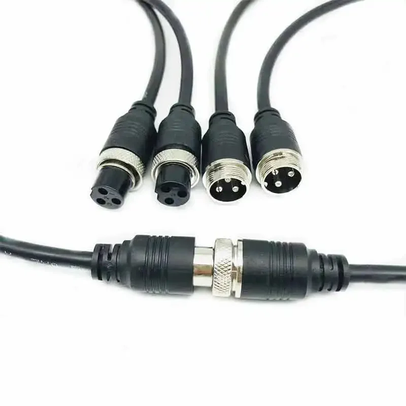 GX16 2 3 4 5 6 7 8 9 10 Pin Connector Cable Aviation Plug Soceket Connection Wire M16 Male to Female Extension Line 0.2-3M