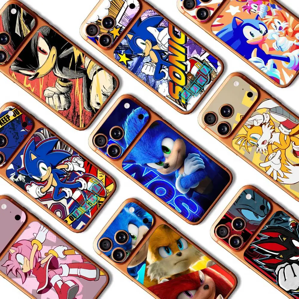 

Game S-Sonic Movie Anime Back Protective Decal Skin Wrap Sticker For IPhone 17 Pro 17 Pro Max