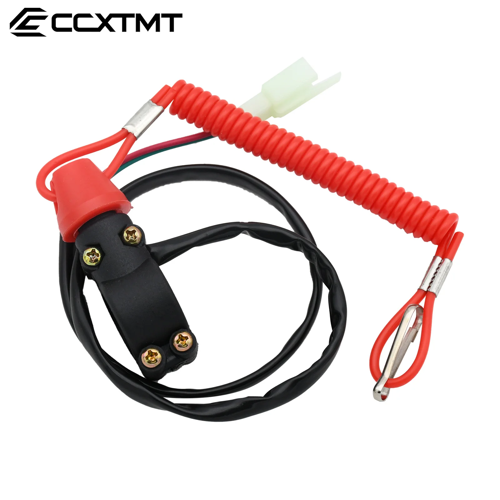 Motorcycle Scooter ATV Kill Stop Switch & Safety Tether Cord For 22mm Handlebar Quad Honda Yamaha Kawasaki KTM Suzuki Universal