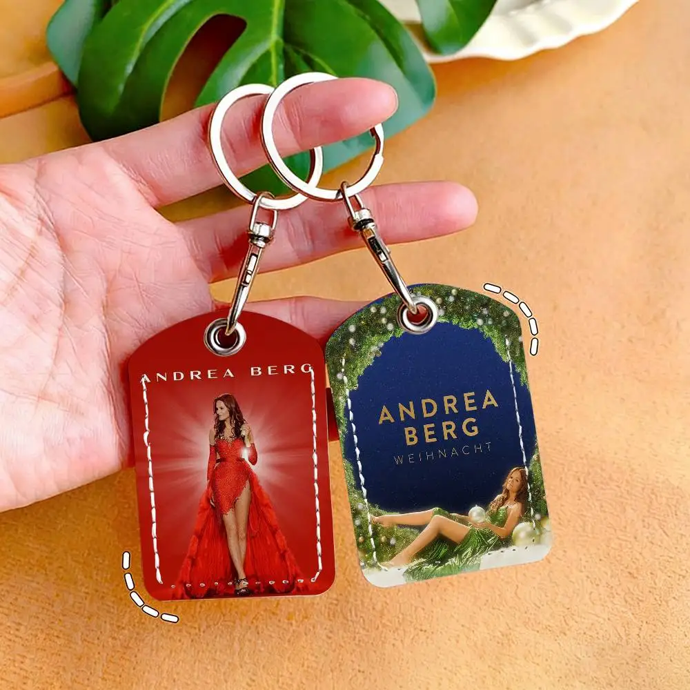 Singer Andrea B-Berg Card Holder With Keychain Executive Protection For Bank Credit Subway Bus Case