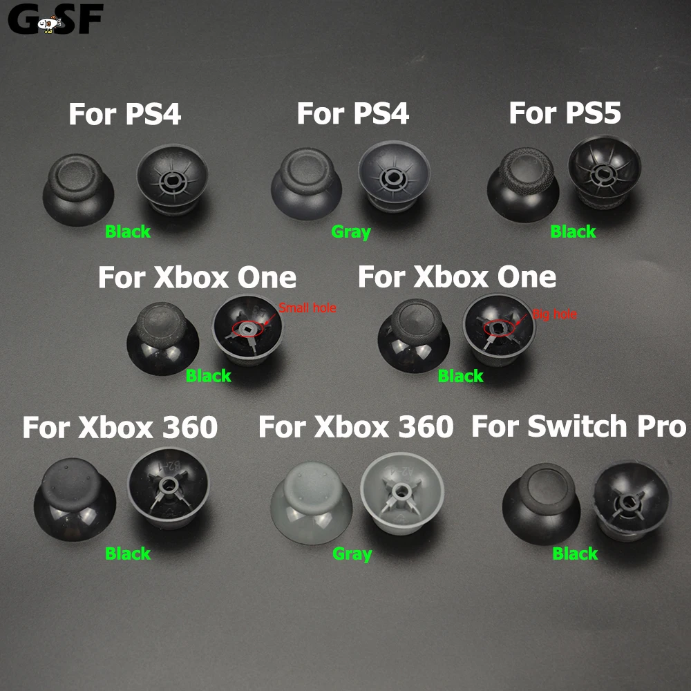 GSF 1pc dla Xbox One PS4 PS5 DualSense kontroler Thumbstick 3D analogowy kciuk drążek Joystick Caps Grip akcesoria do gier