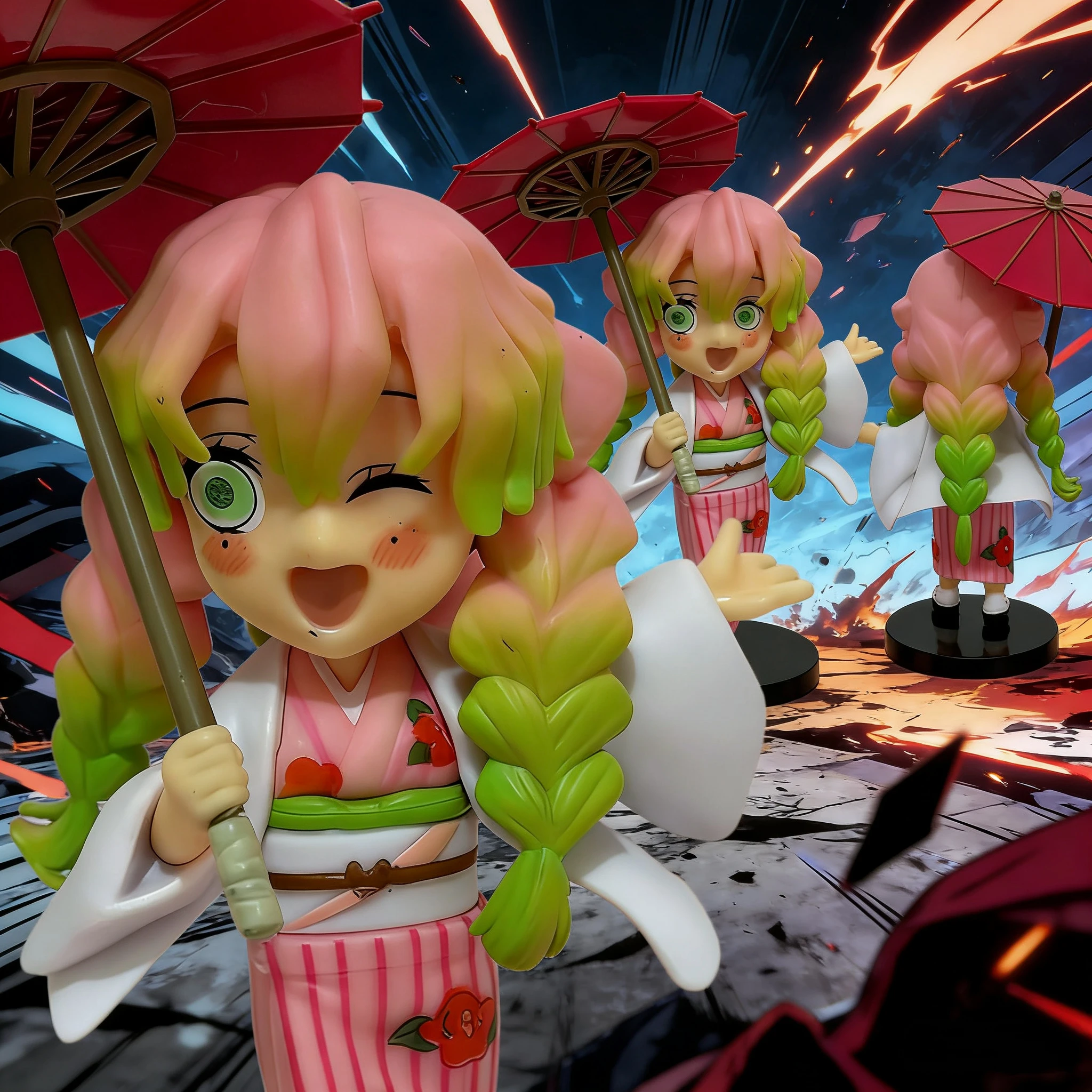 

﻿ Новая серия Demon Slayer Plum Rain, 12 см, 13 шт./набор, фигурки в слепых коробках-сюрпризах, Танджиро Камадо, Незуко, коллекционные модели, игрушки, подарки