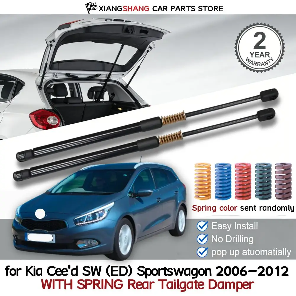 

2pcs Rear Auto Open With Spring Damper for Kia Cee'd SW (ED) Sportswagon 2006-2012 Trunk Boot Gas Charged Gas Struts
