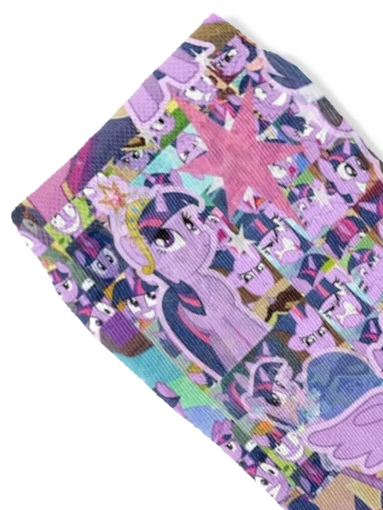 Twilight Sparkle Socks luxe halloween Rugby floral Socks Ladies Men's