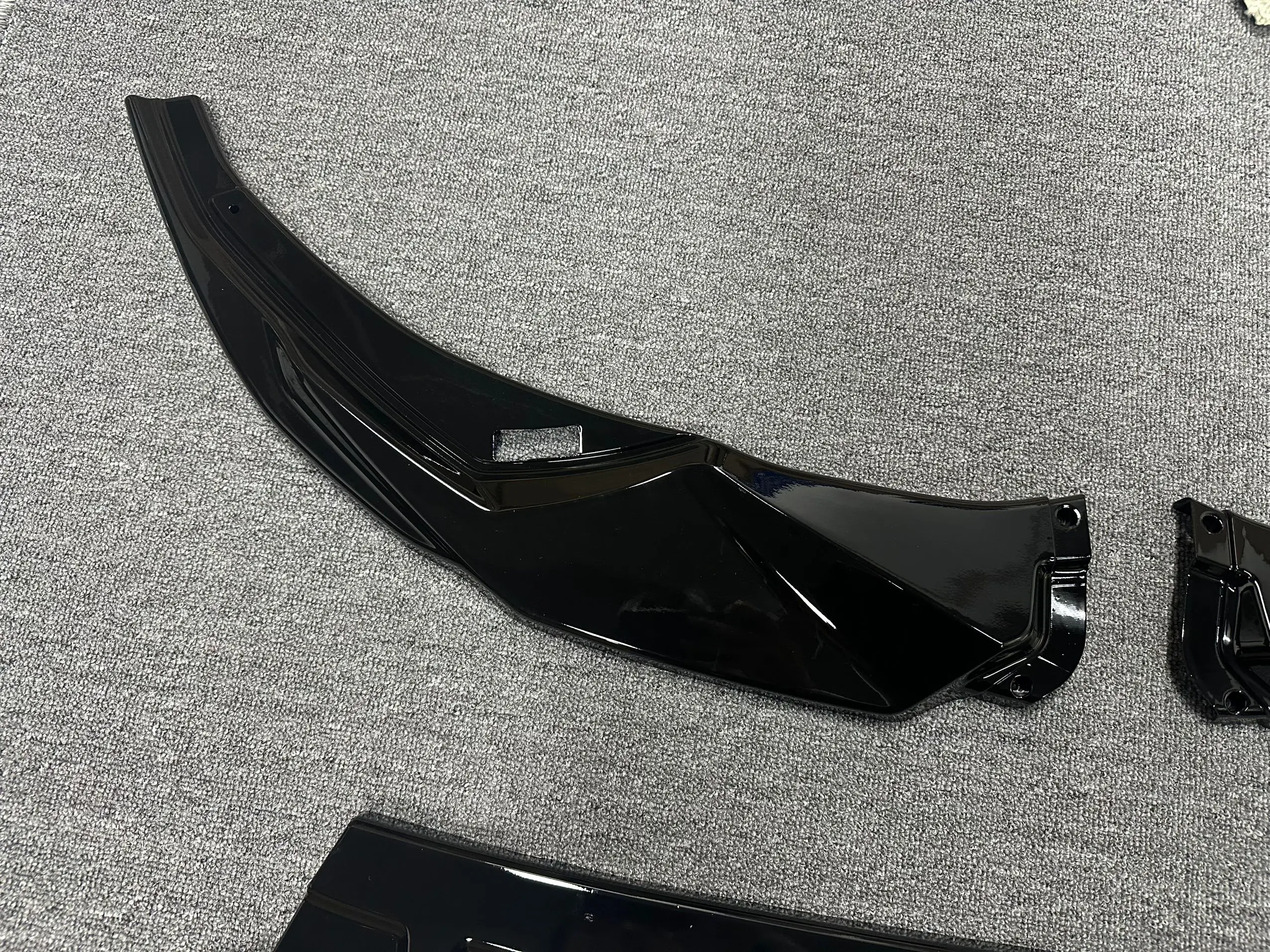 Style For Audi A3 8Y S3 S-Line 2020-2024 Front Bumper Lip Chin Spoiler Splitter Body Kit Front Lip Spoiler Guard Cover